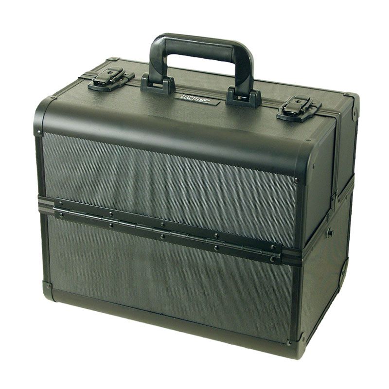 Valise etagee alu noire 36x24 x30 cm